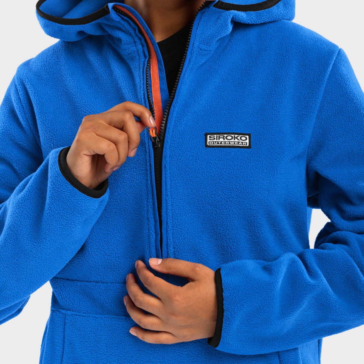 Sweatshirt Polar com Capuz Montreux-w Siroko Azul-6