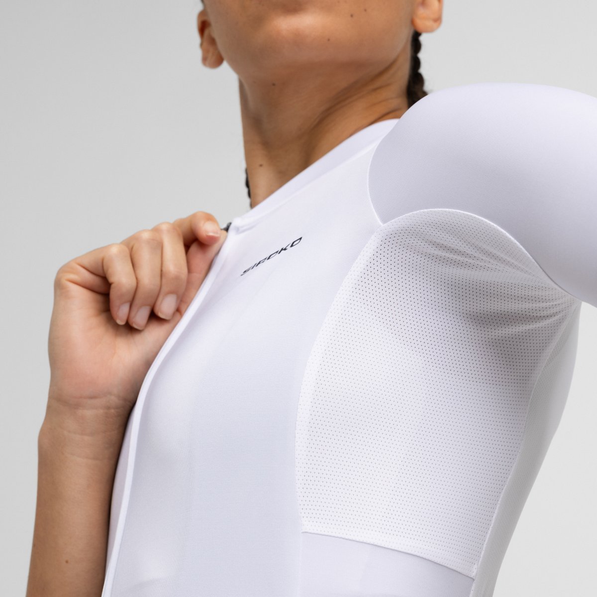 Maillot Ciclismo Reciclado de Manga Curta M6r Siroko Branco-4