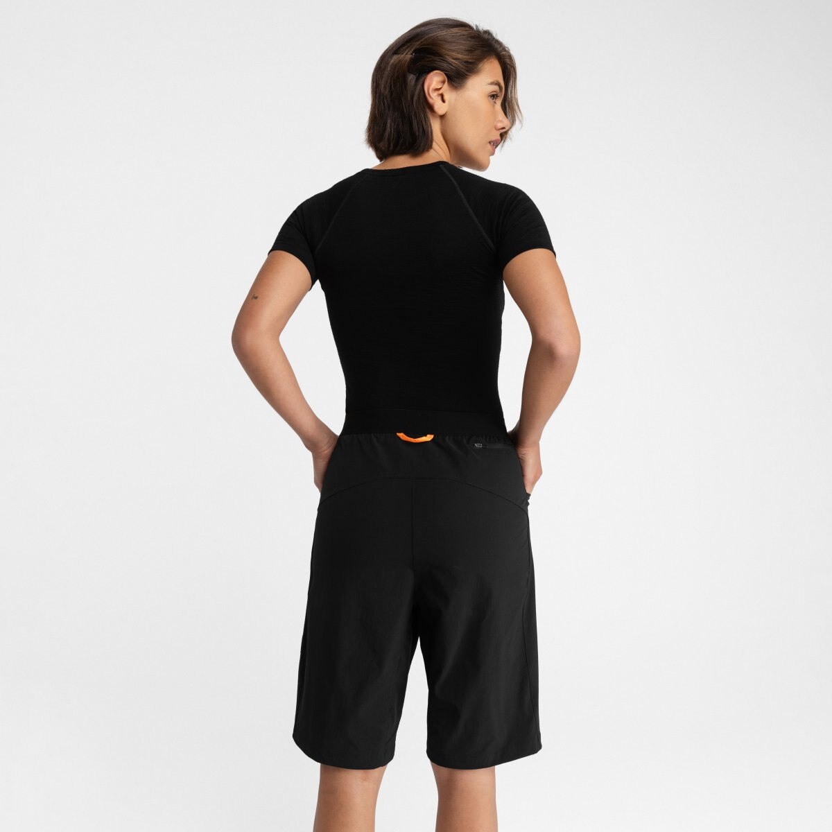 Calças Curtas Gravel Gravel-short-w Siroko Preto-2