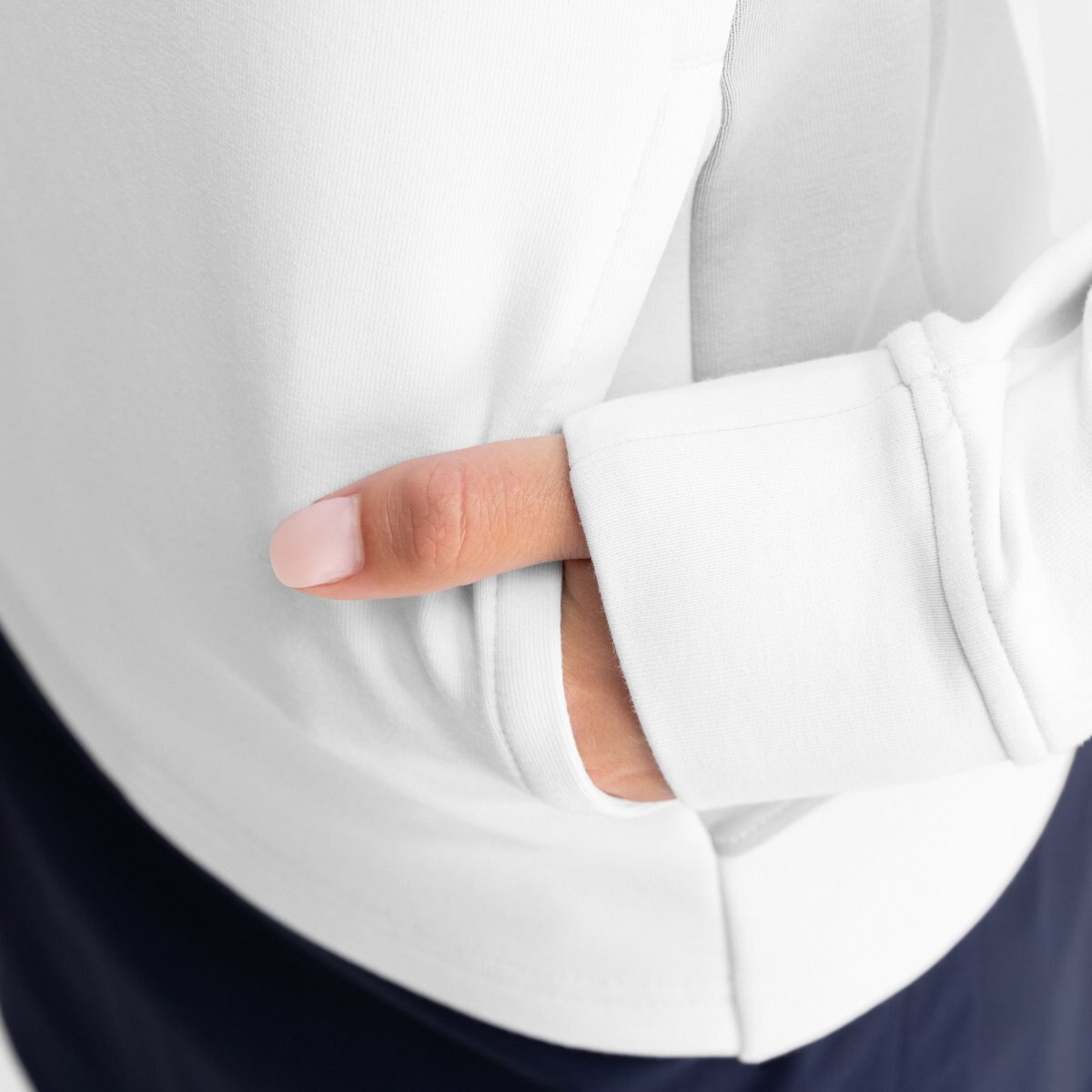 Sweatshirt com Fecho Zip Golf Caddy White Siroko Branco-5