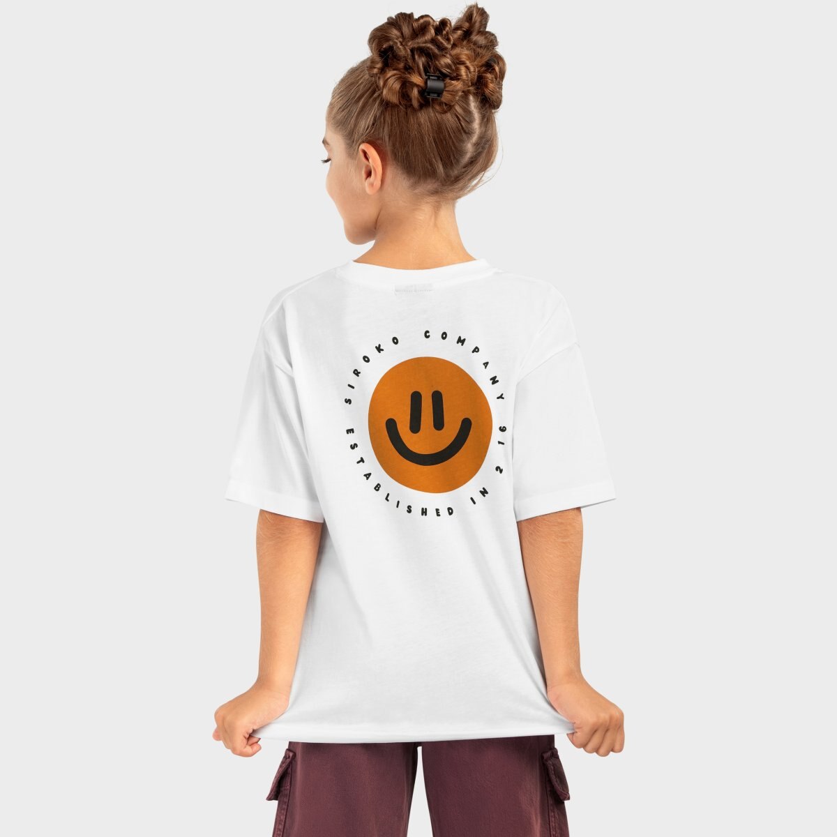 T-shirt Algodão de Manga Curta Infantil Joy-g Siroko Branco-2