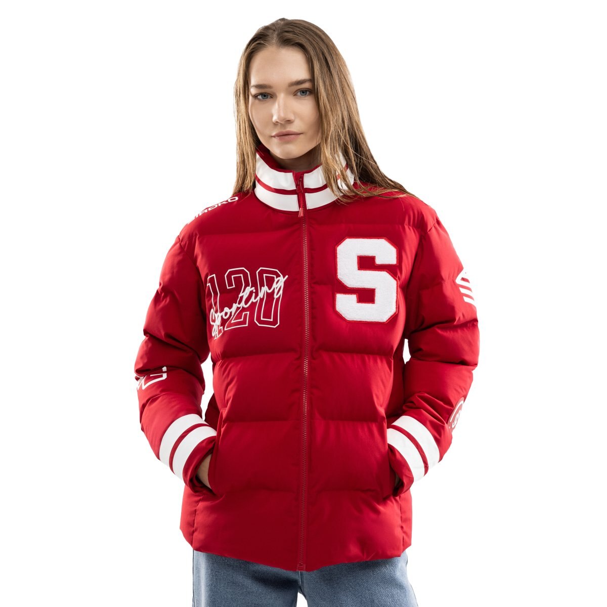 Imagem 0 de Casaco Acolchoado 120 Aniversário Real Sporting de Gijón Sc120 El Bibio Red-w Siroko