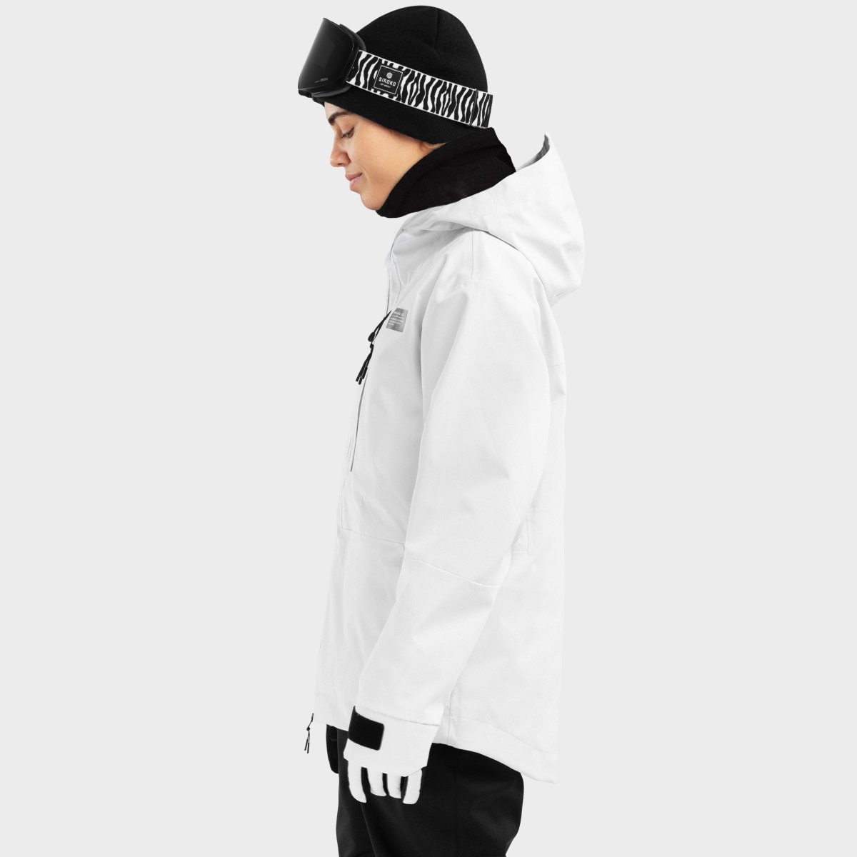 Casaco para Snow e Ski W5-w Megeve Siroko Branco-3