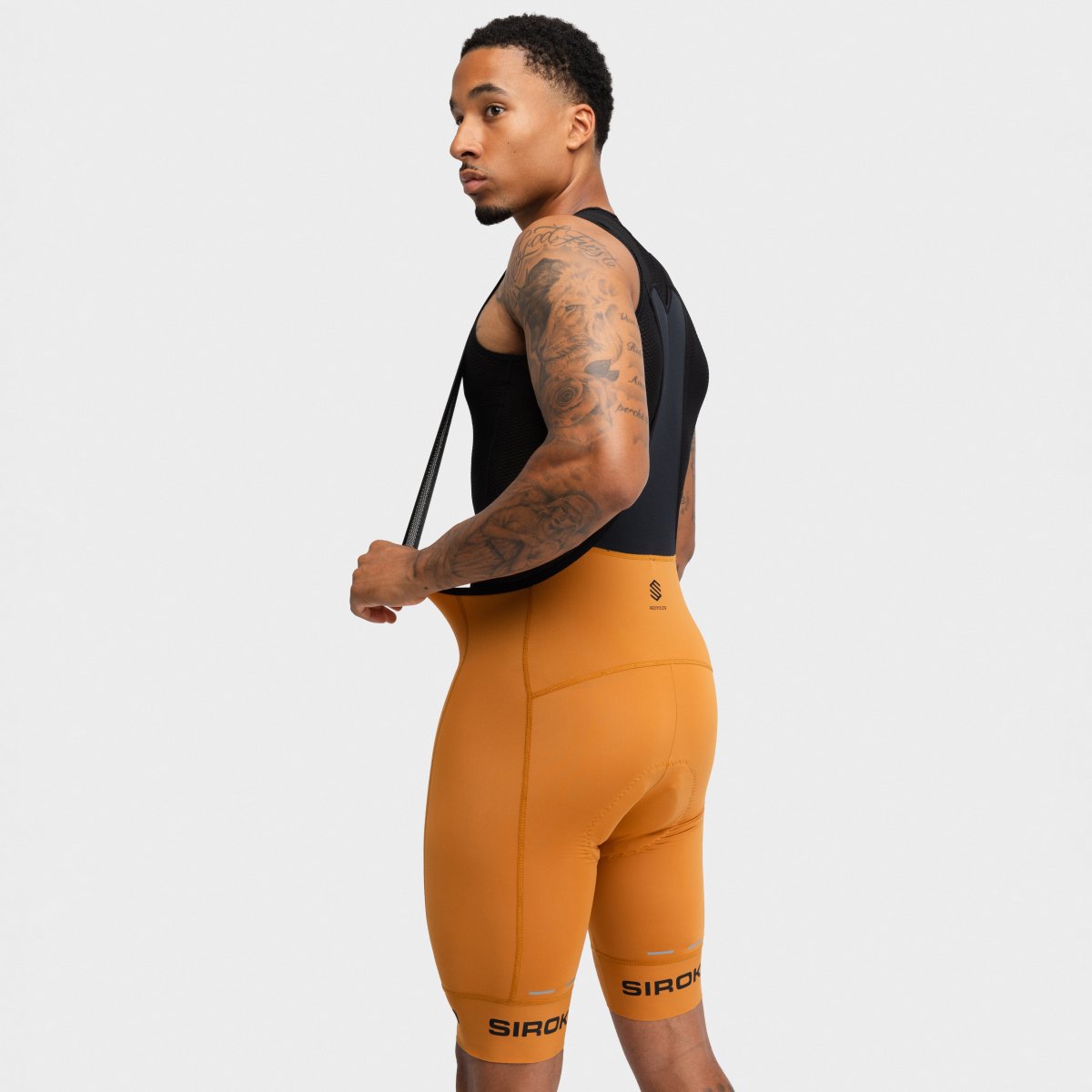 Culotte Curto Reciclado Ciclismo Bx Siroko Castanho-2