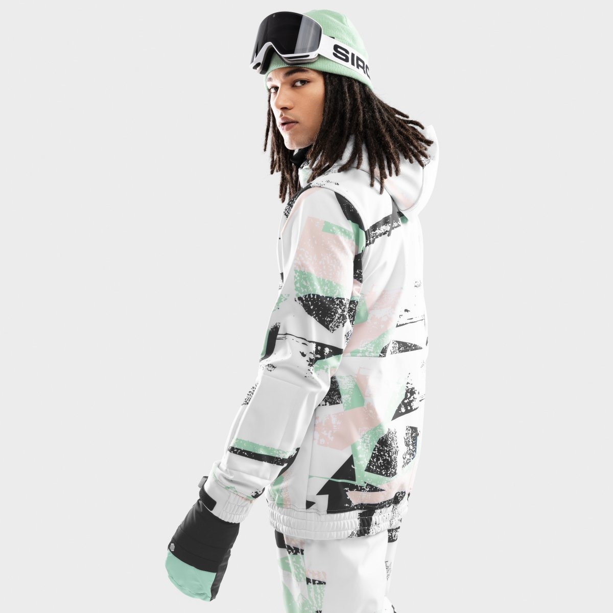 Casaco para Snowboard/ski W1 Siroko Branco / Preto-2