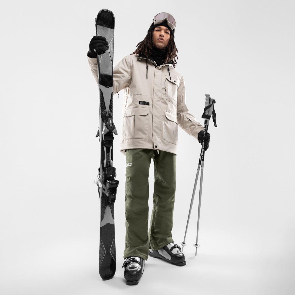 Casaco para Snow e Ski Premium Ultimate Astun Siroko Castanho-3