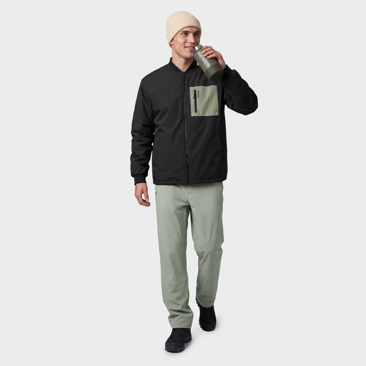 Casaco Bomber Insulada Montanha Sarek Black Siroko Preto-3