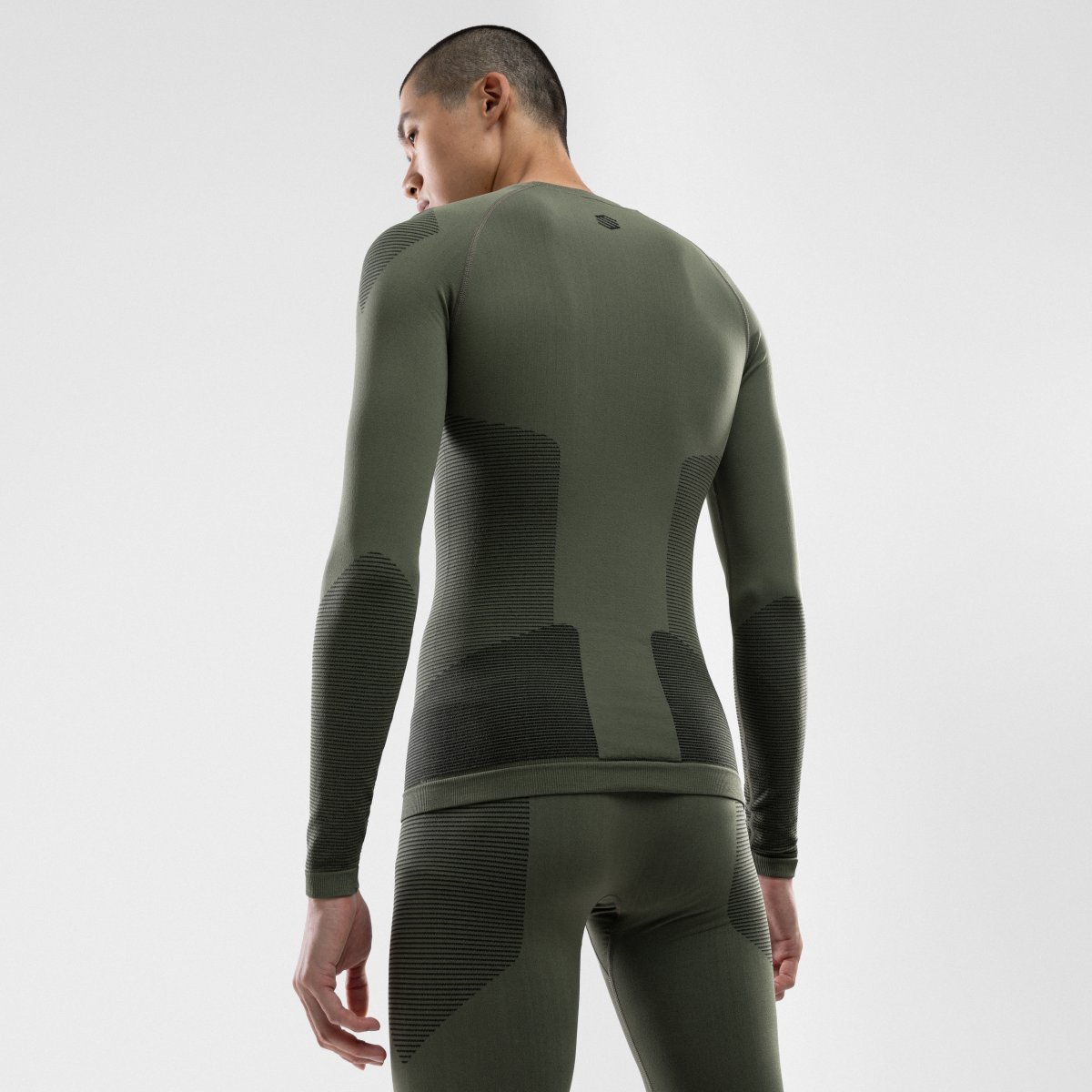 T-shirt Interior Compressiva Ski e Neve Pretzel Siroko Verde-2