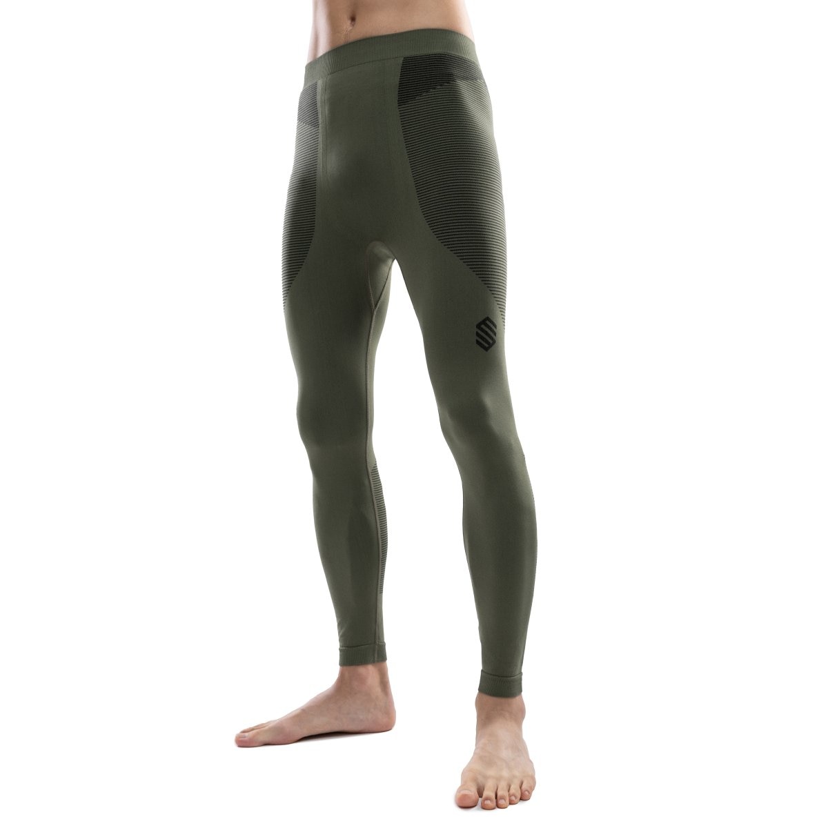 Leggings Compresivos Ski e Neve Method Siroko Verde-1