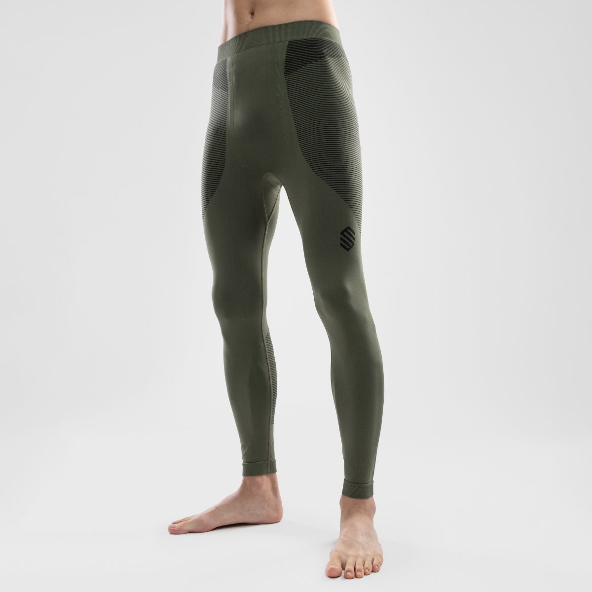 Leggings Compresivos Ski e Neve Method Siroko Verde-2