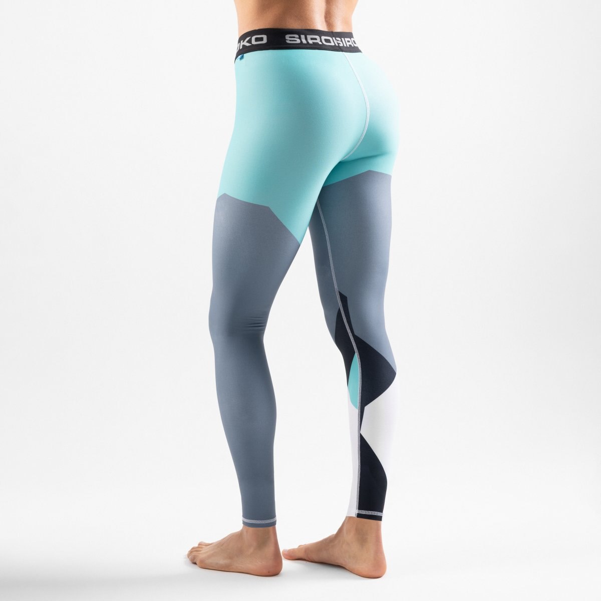 Leggings Térmicos Siroko Azul / Branco-2