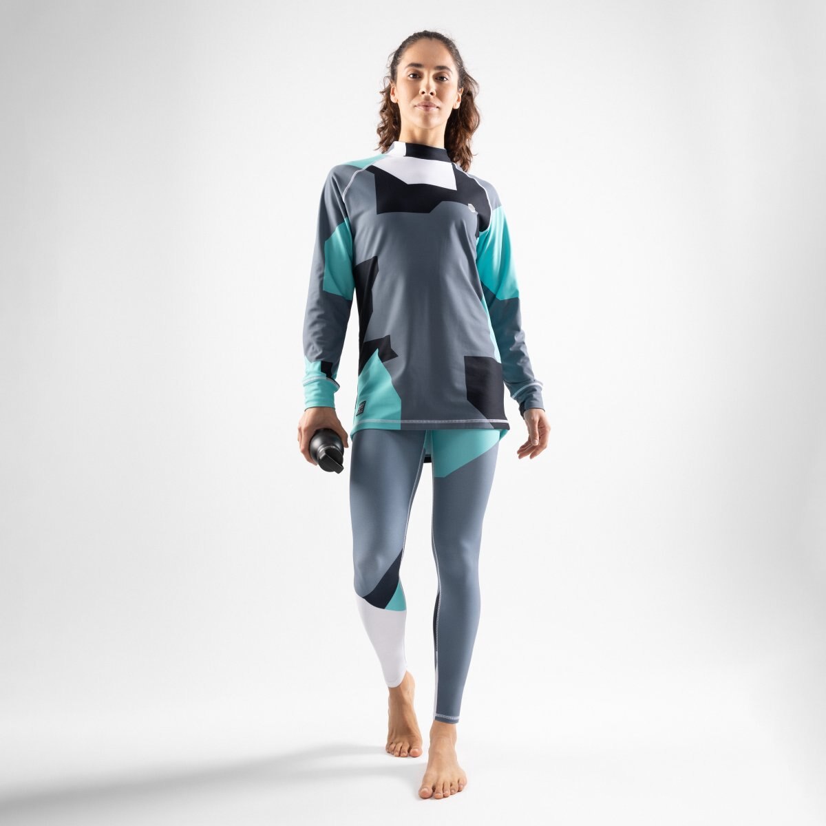Leggings Térmicos Siroko Azul / Branco-3