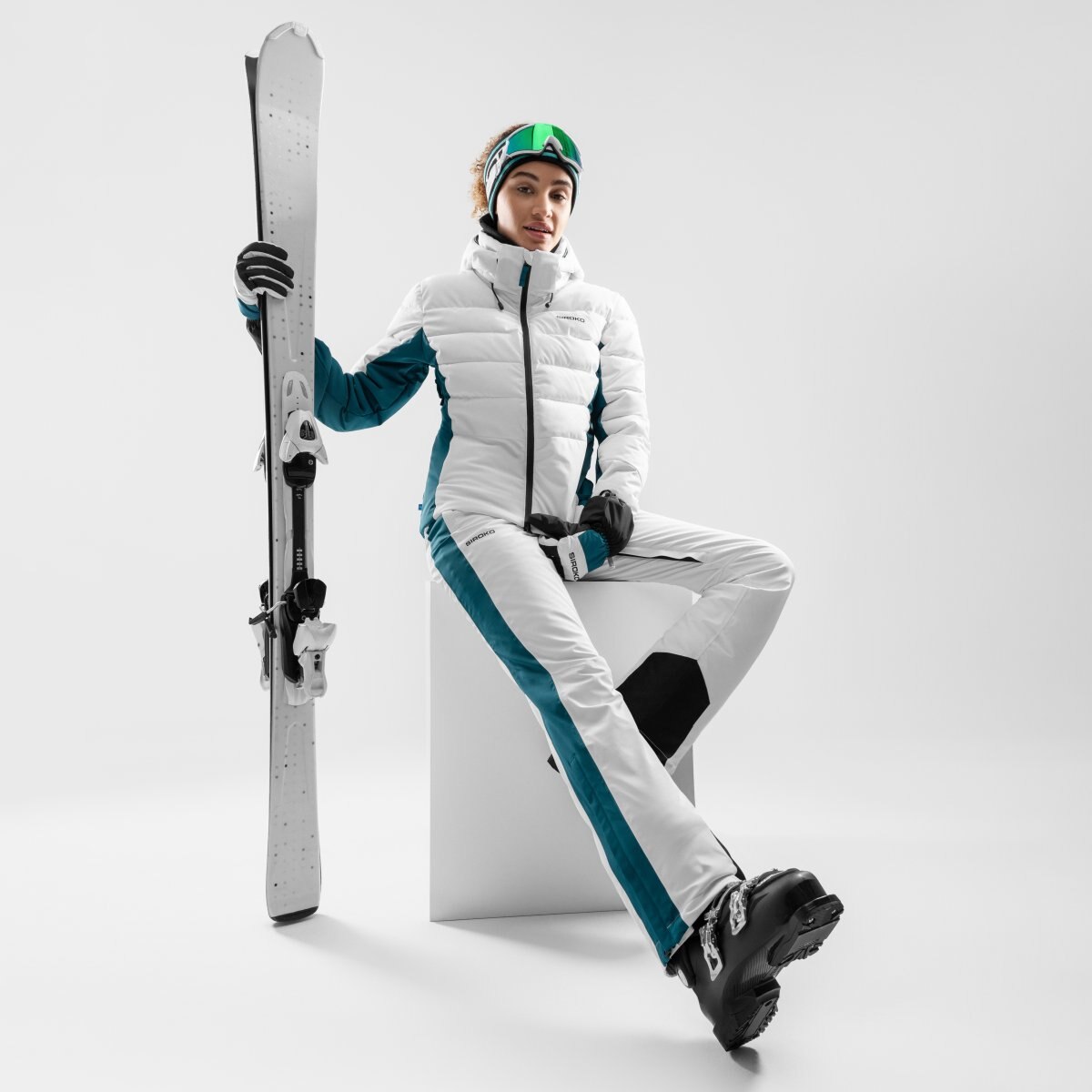 Calças de Ski P3-w Genevez Siroko Branco-3