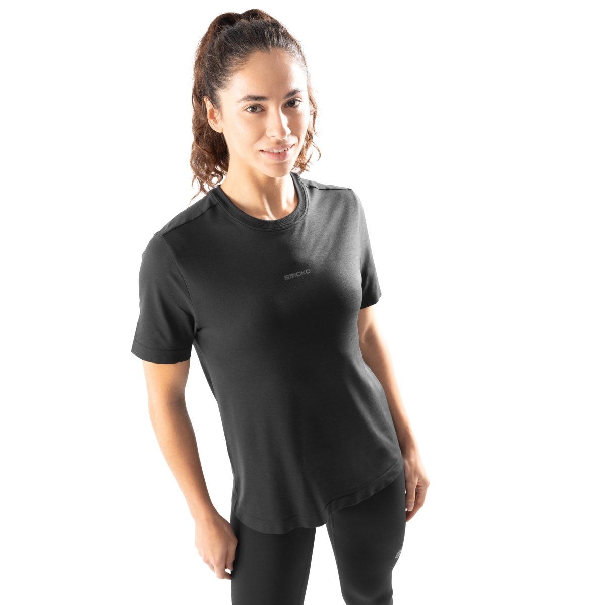 T-shirt de Treino Gym-techtshirts-w Siroko Preto-1