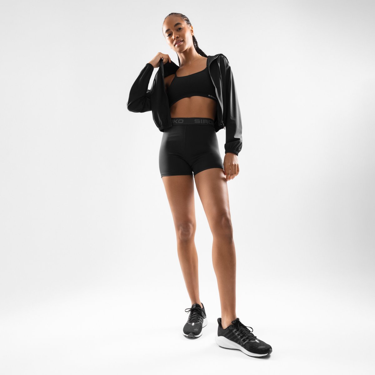 Casaco Corta-vento Crop Ultraligeiro Gym-windbreaker-w Siroko Preto-3