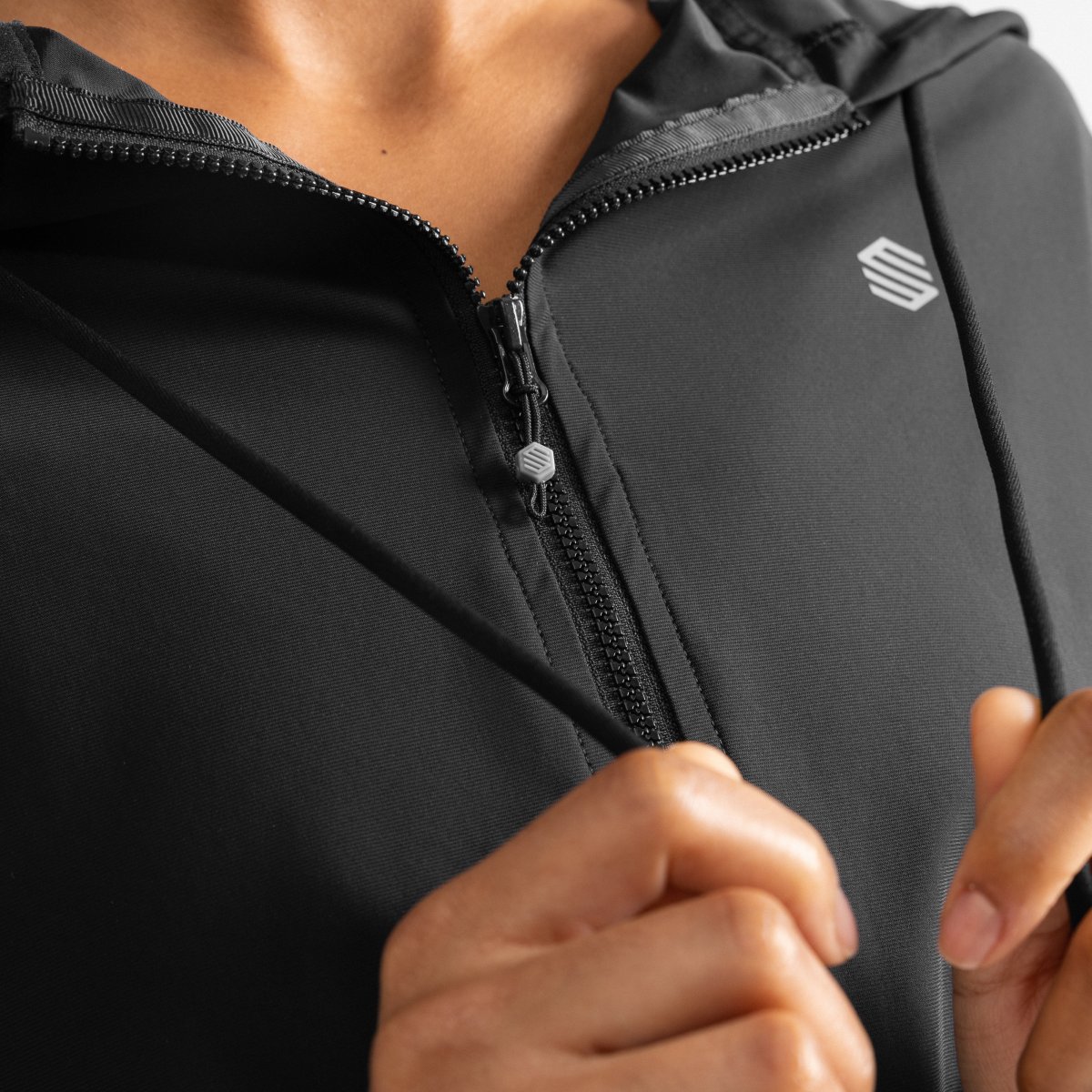 Casaco Corta-vento Crop Ultraligeiro Gym-windbreaker-w Siroko Preto-5