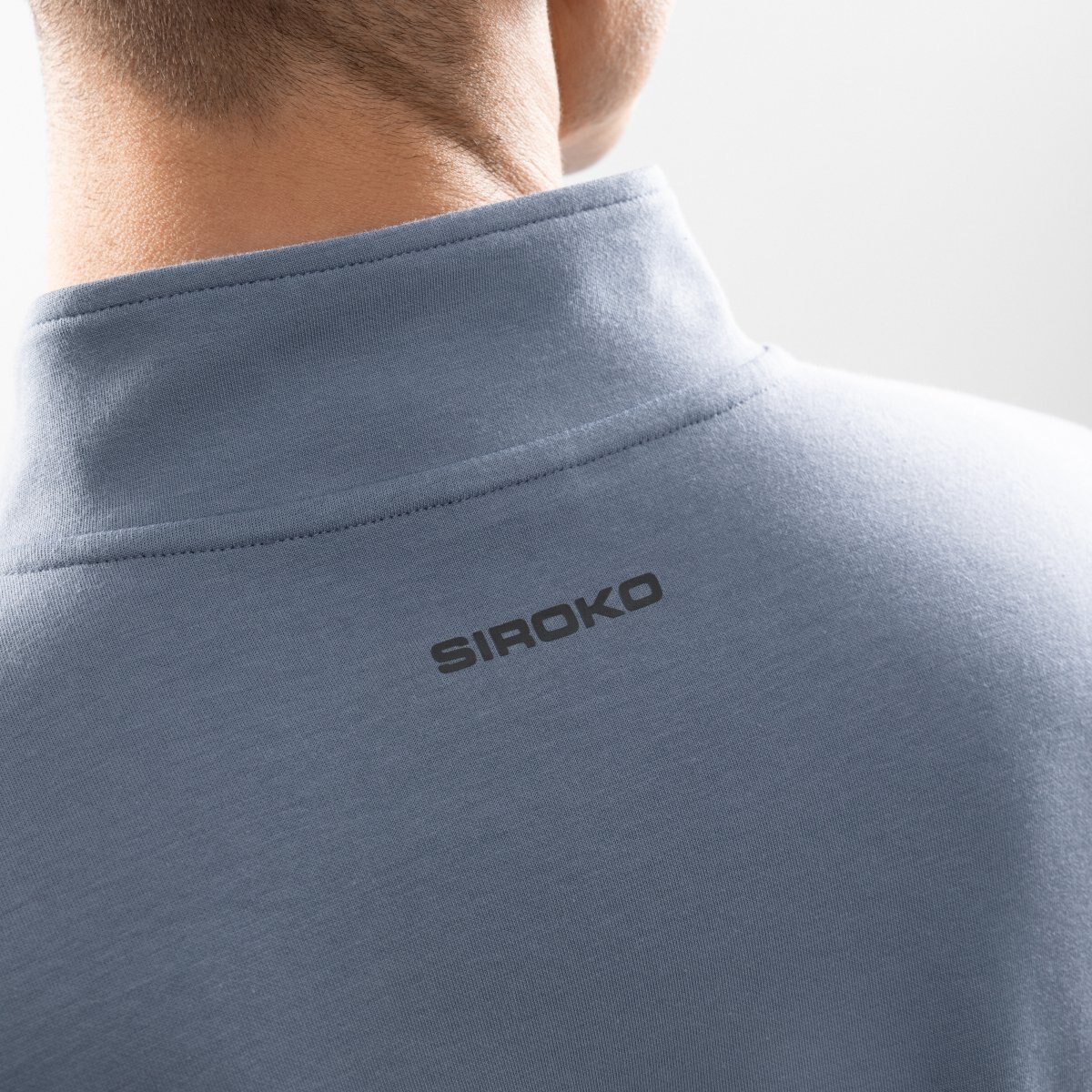 Sweatshirt Gym-halfzip-sweatshirt Siroko Azul-porcelana-4