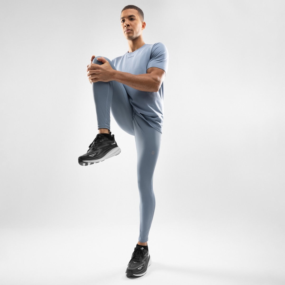 Leggings Compridos Running Gym-runningleggings- Siroko Azul-claro-3