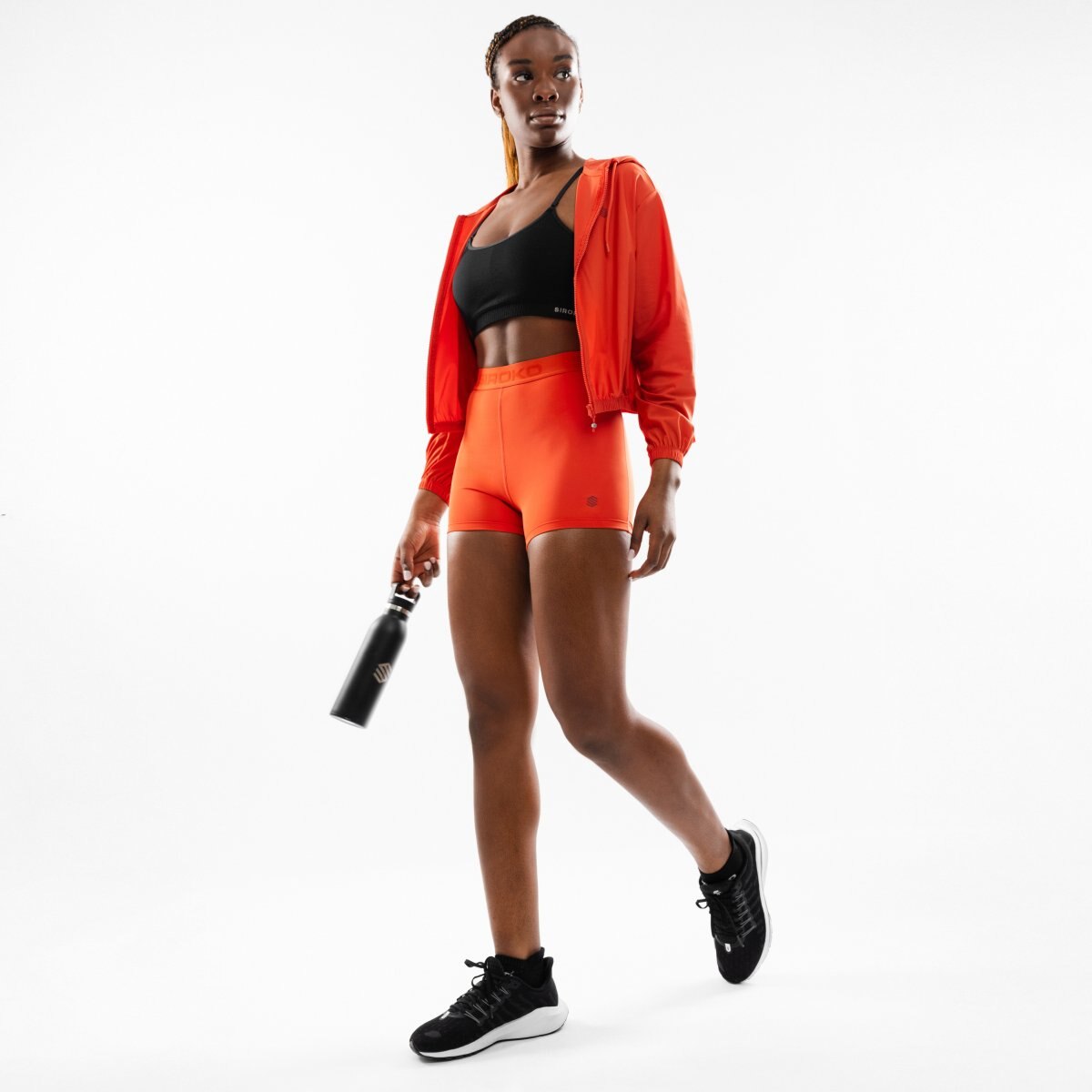 Leggings Desportivas Curtas Gym-bootyshorts Siroko Vermelho-3