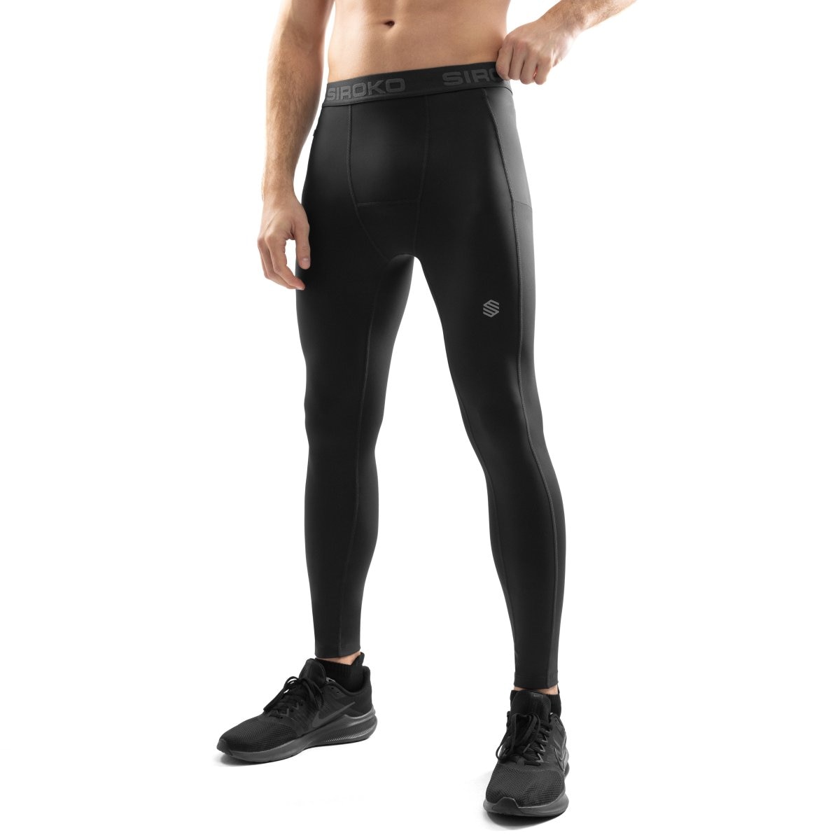 Leggings Desportivas Compridas Gym-trainingleggings Siroko Preto-1