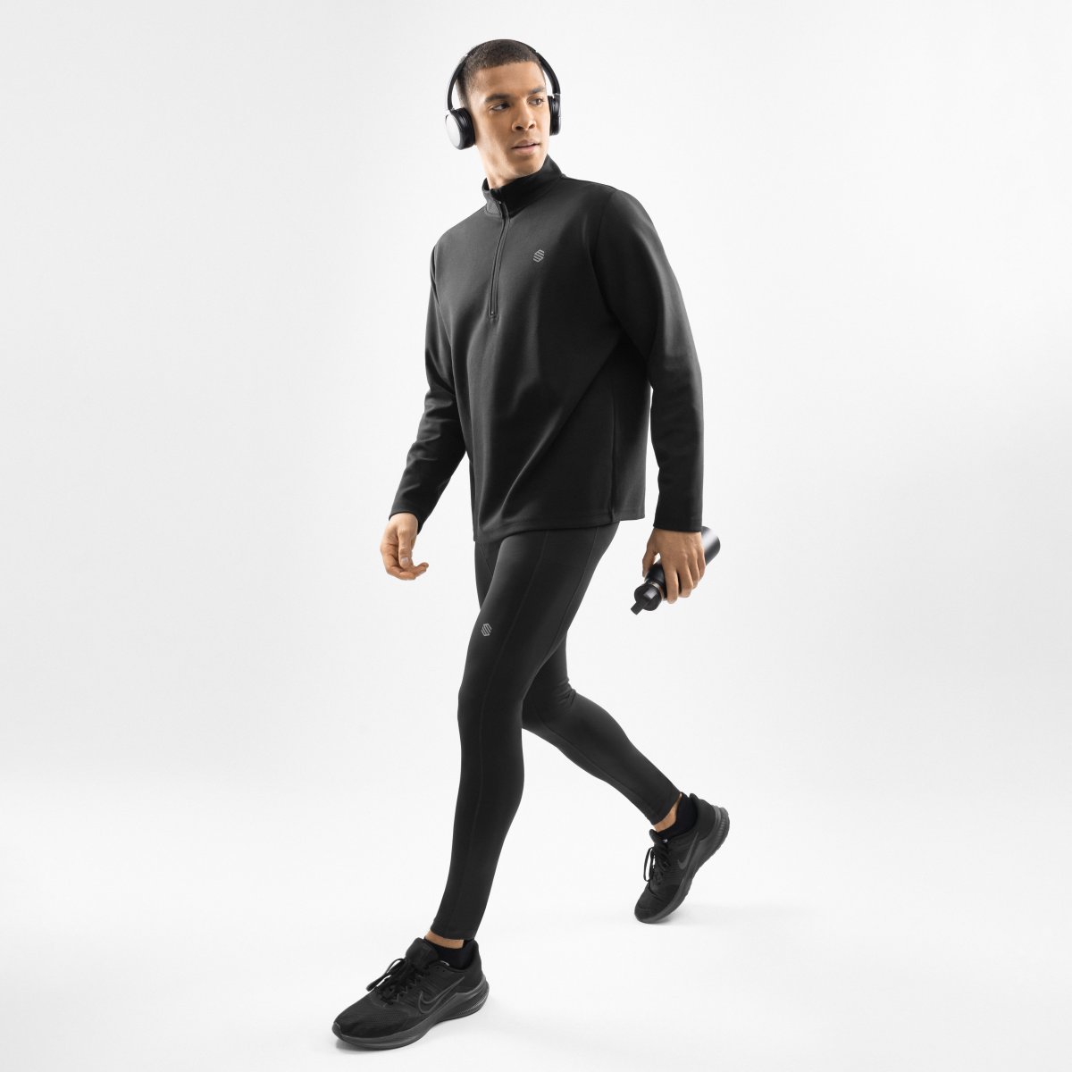 Leggings Desportivas Compridas Gym-trainingleggings Siroko Preto-3