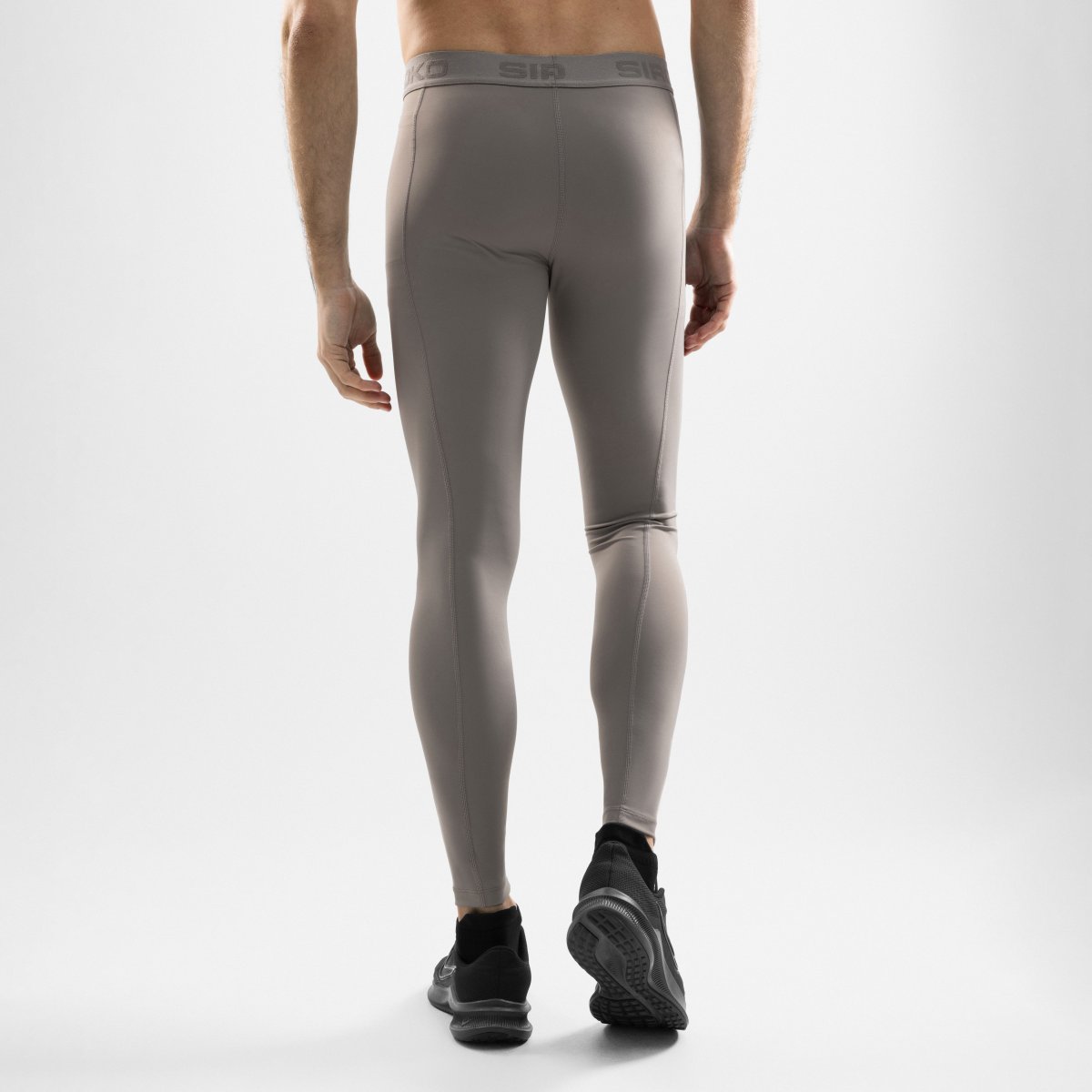 Leggings Desportivas Compridas Gym-trainingleggings Siroko Cinzento-2