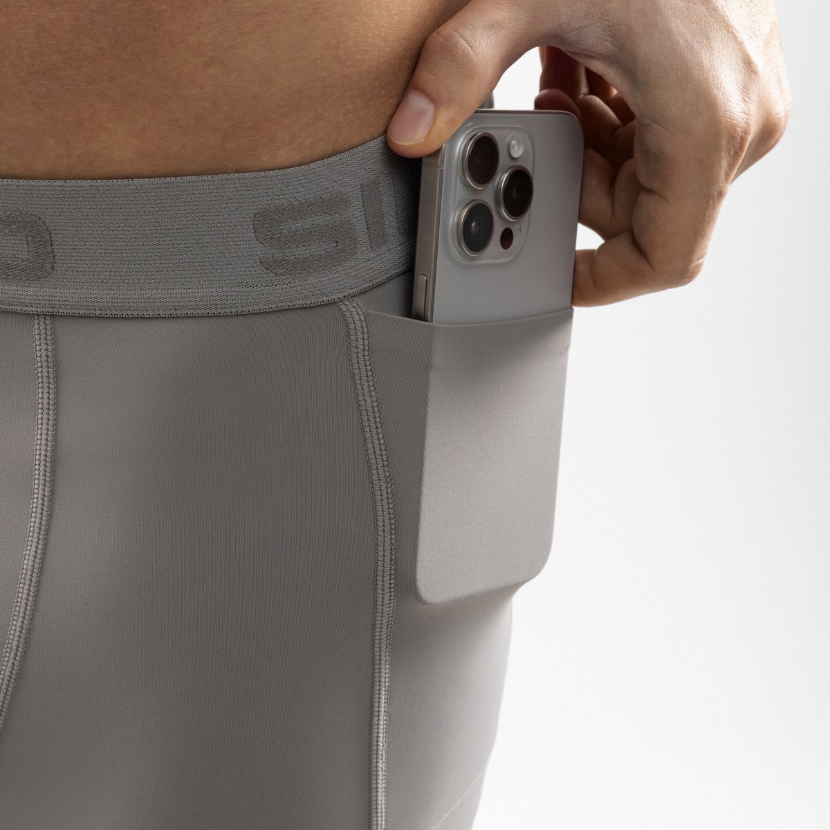 Leggings Desportivas Compridas Gym-trainingleggings Siroko Cinzento-4