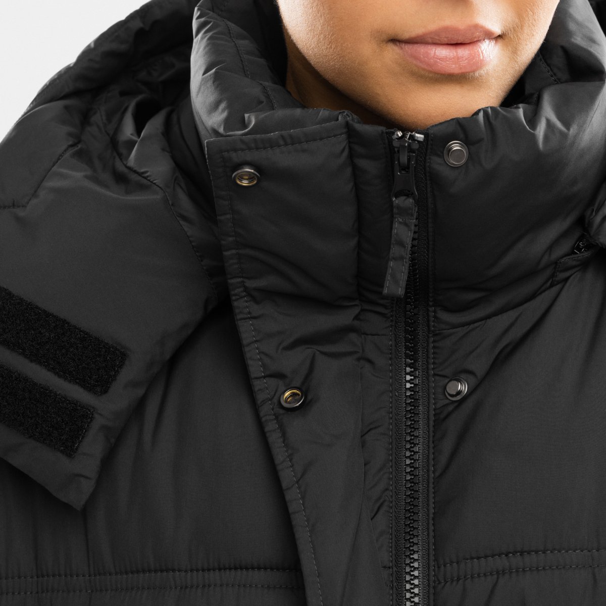 Sobretudo Acolchoado Oversize Siroko Preto-4