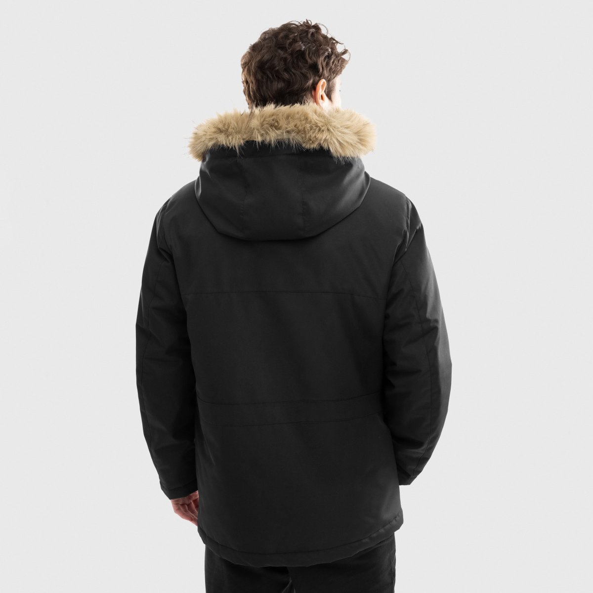 Parka Acolchoada Siroko Preto-2