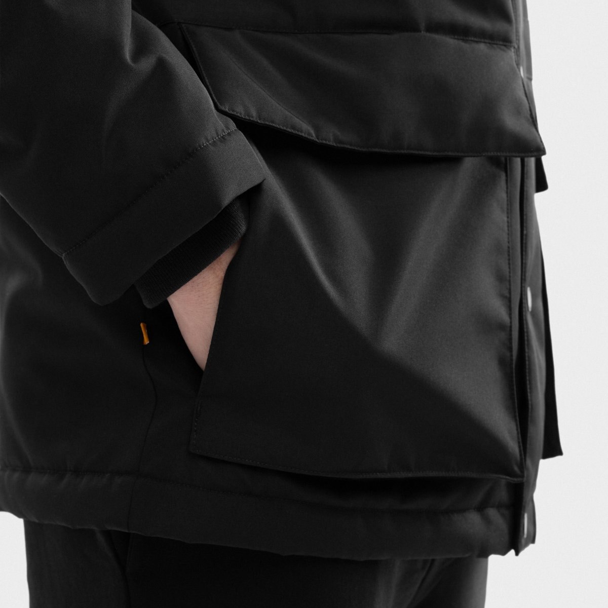 Parka Acolchoada Siroko Preto-6