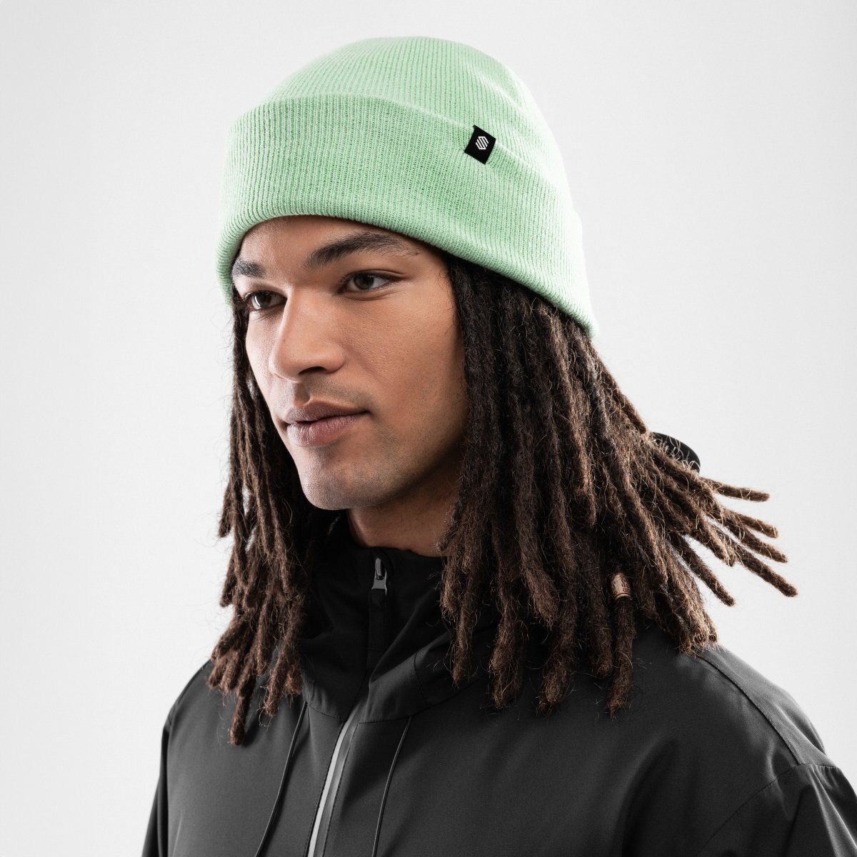 Chapéu de Inverno Snowflake Dead Moss Siroko Verde-3