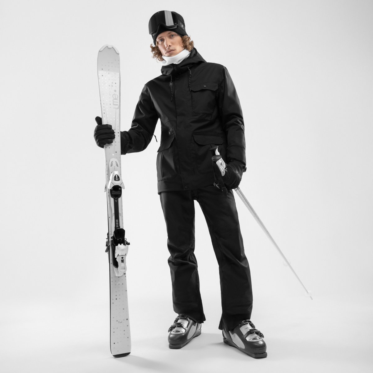 Casaco para Snow e Ski Premium Ultimate Edgewood Siroko Preto-3
