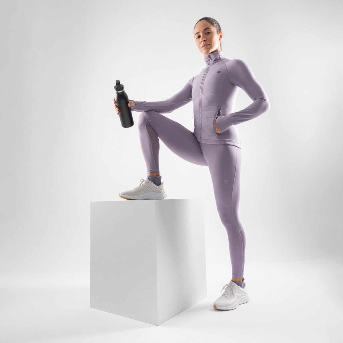 Casaco Acolchoado Leve Treino Empower Siroko Roxo-3