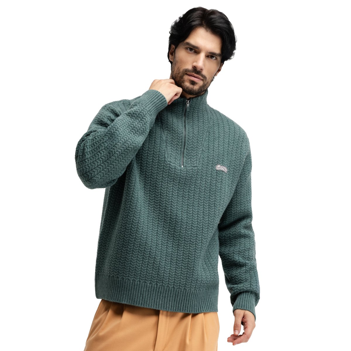 Camisola de Malha com Gola Alta Tiksi Blue Siroko Azul-1