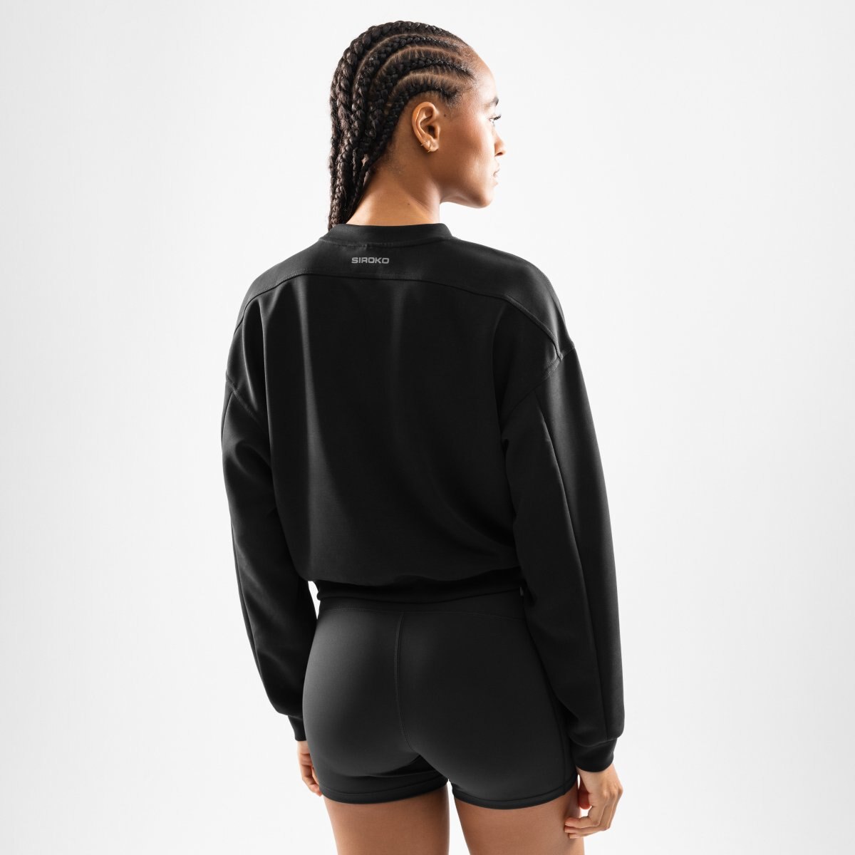 Sweatshirt Crop de Treino Gym-croppedsweatshirt-w Siroko Preto-2