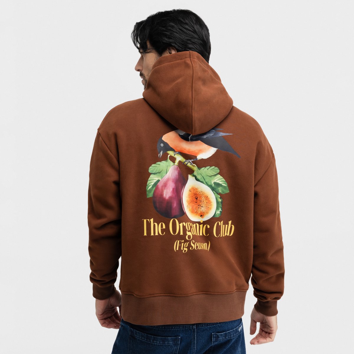 Sweatshirt com Capuz Hoodart Siroko Castanho-2
