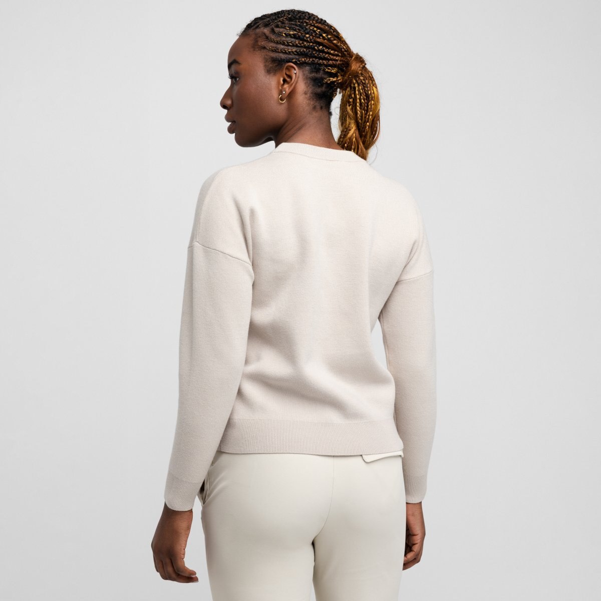 Camisola de Malha Golf com Gola Redonda Birdie Sand Siroko Areia-2
