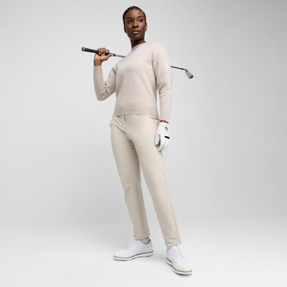 Camisola de Malha Golf com Gola Redonda Birdie Sand Siroko Areia-3