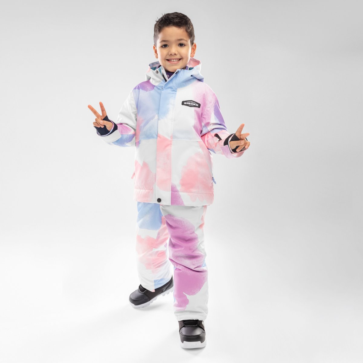 Jardineira Ski e Neve Infantil Kb1 Jazzy Siroko Multicolor-3