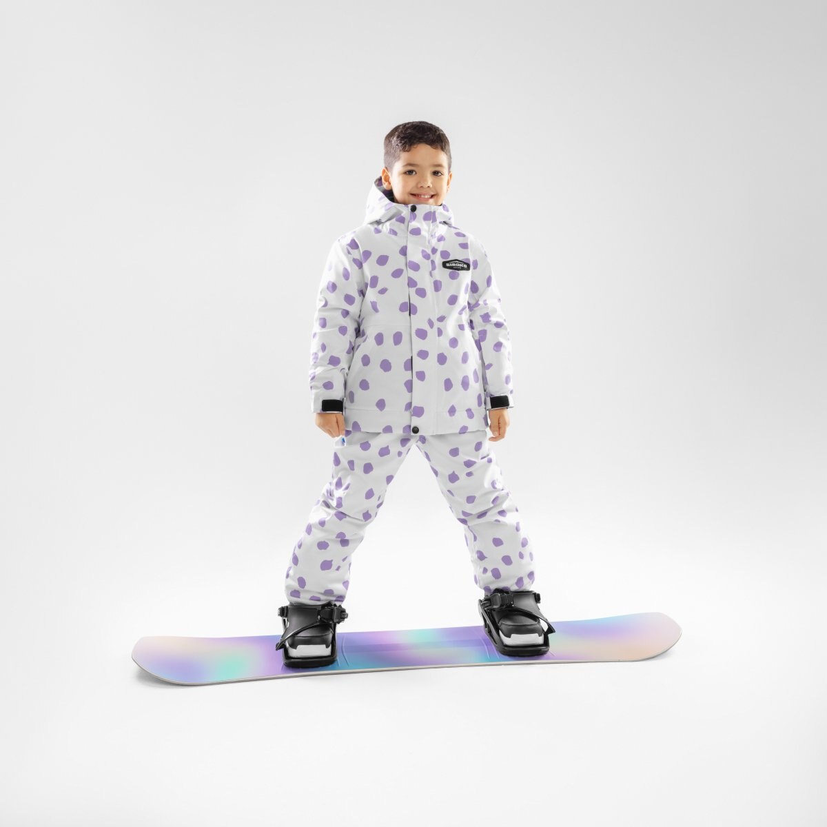 Jardineira Ski e Neve Infantil Kb1 Polka Siroko Roxo-3