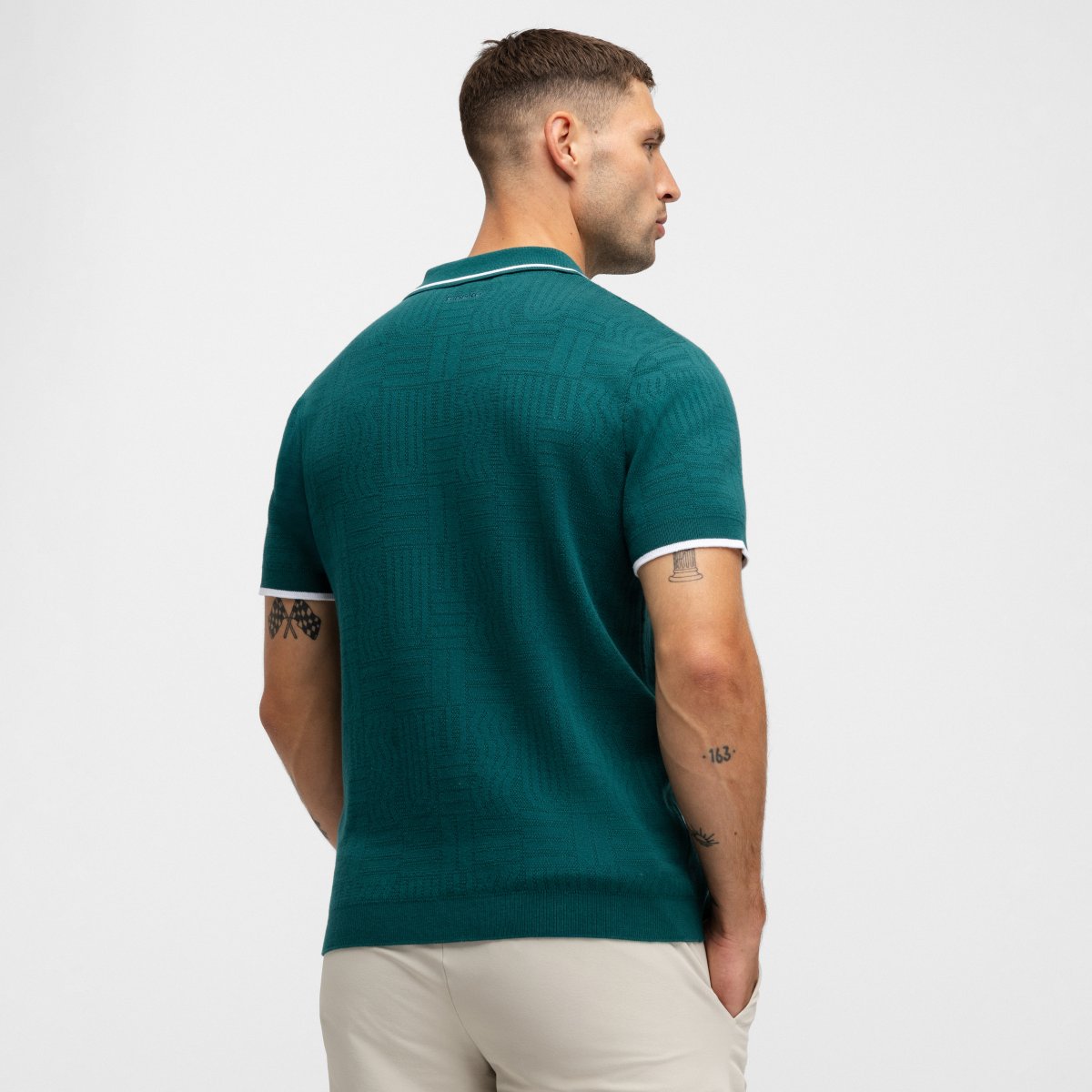 Polo de Malha Golf Trevino Siroko Verde-2