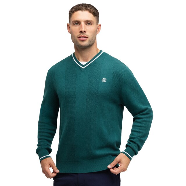 Imagem 0 de Camisola de Malha Golf com Gola em V Hagen Teal Siroko