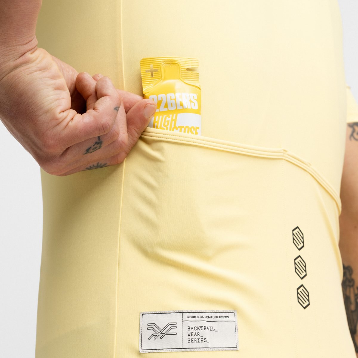 Maillot de Gravel Meia Fecho Zip Gm5 Terraquest Siroko Amarelo-4