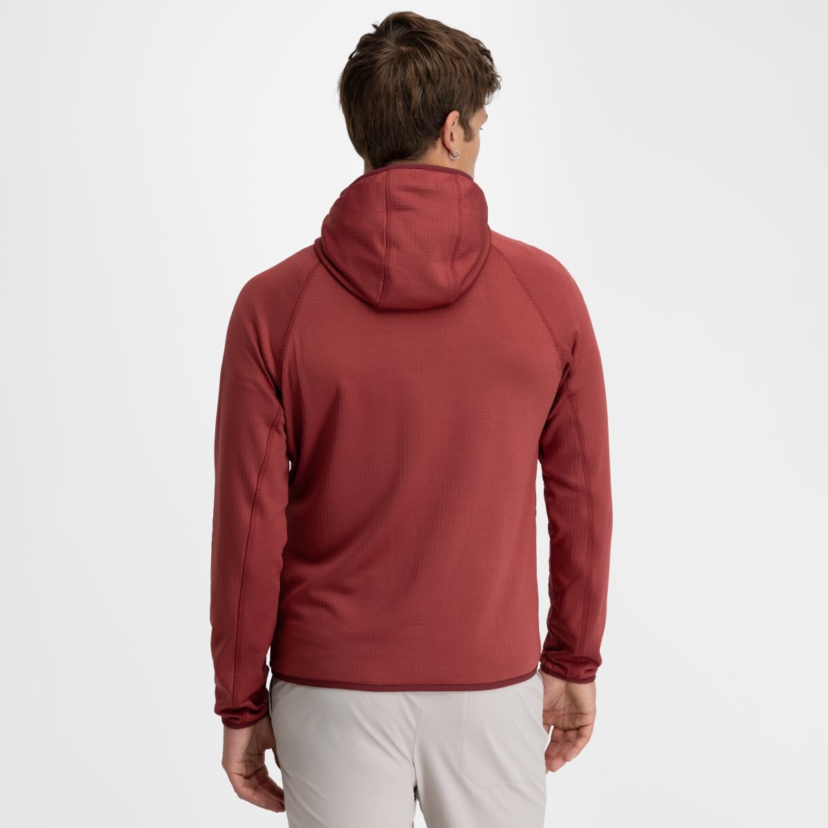 Casaco Polar Leve com Capuz Montanha Stride Siroko Vermelho-2