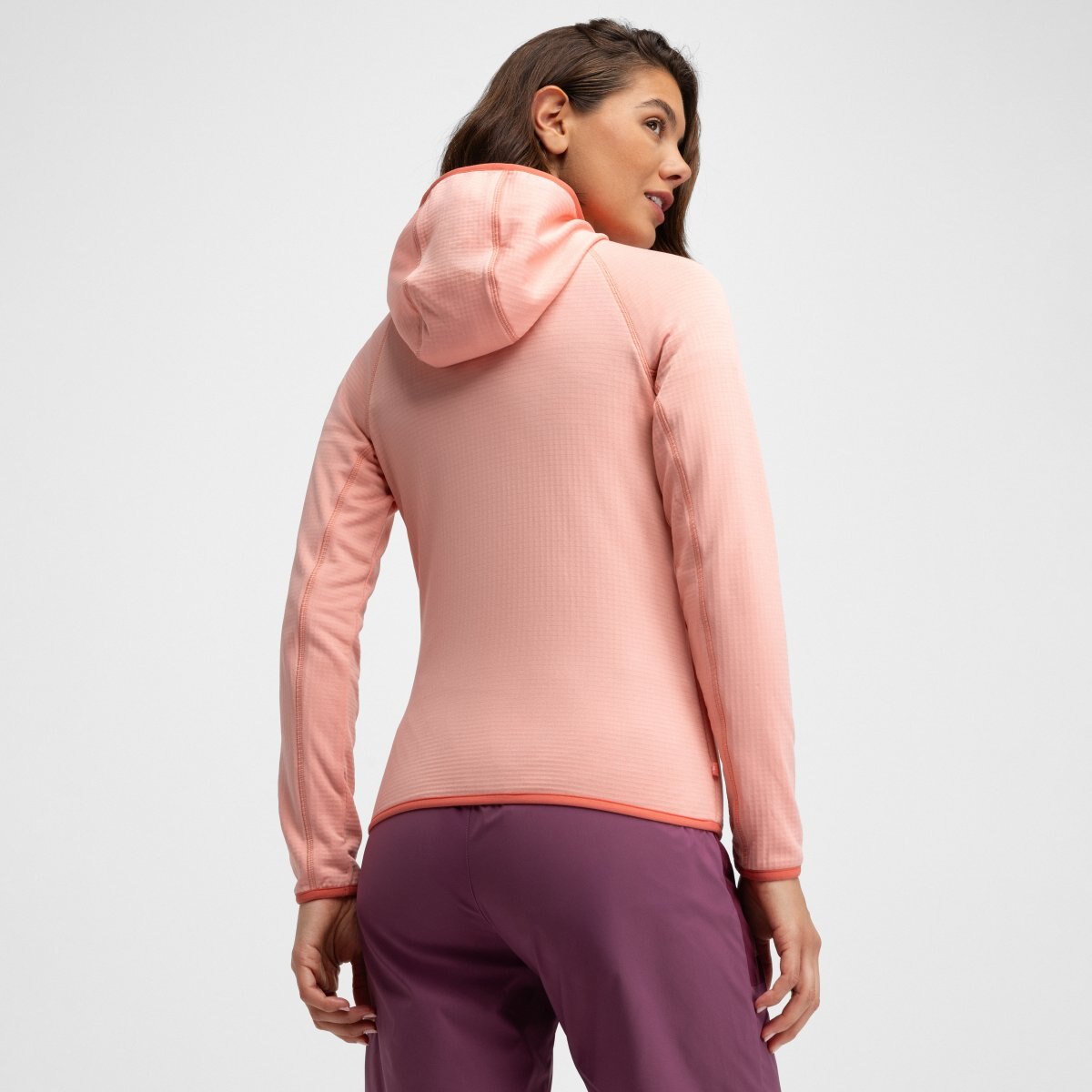 Casaco Polar Leve com Capuz Montanha Ember Siroko Rosa-2