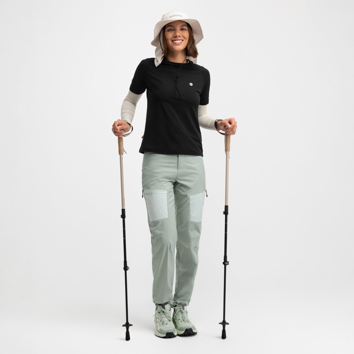 Calças Compridas Montanha Leves Vortex Siroko Verde-3