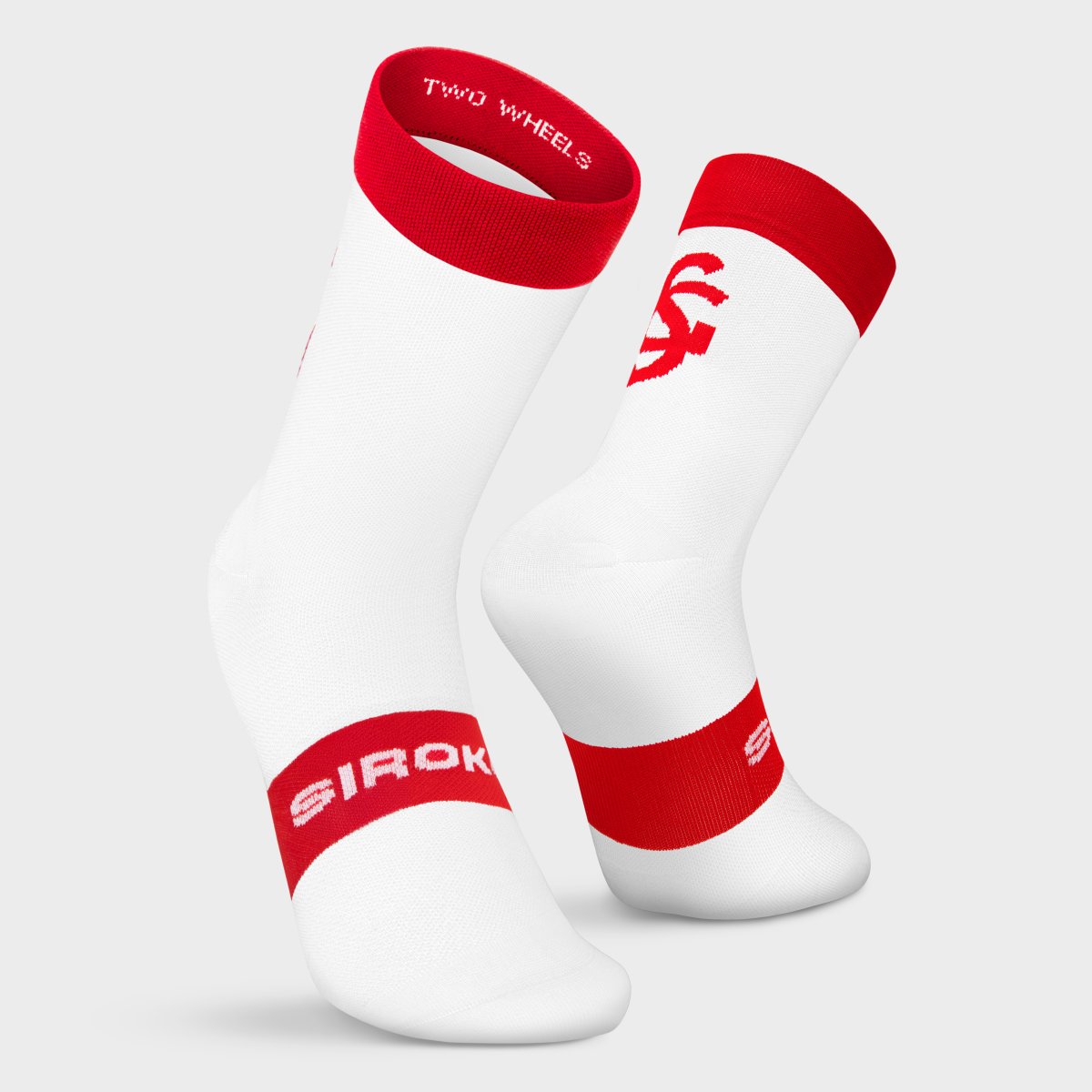 Meias Ciclismo Real Sporting de Gijón Sc S1 Siroko Branco / Vermelho-2