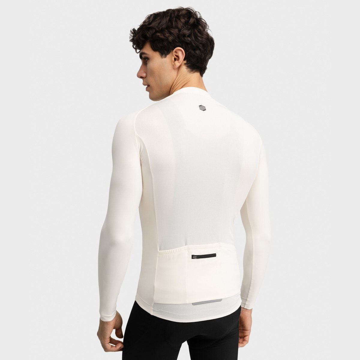 Maillot Ciclismo de Manga Comprida sem Fecho Zip M9 Scanuppia Siroko Castanho-2