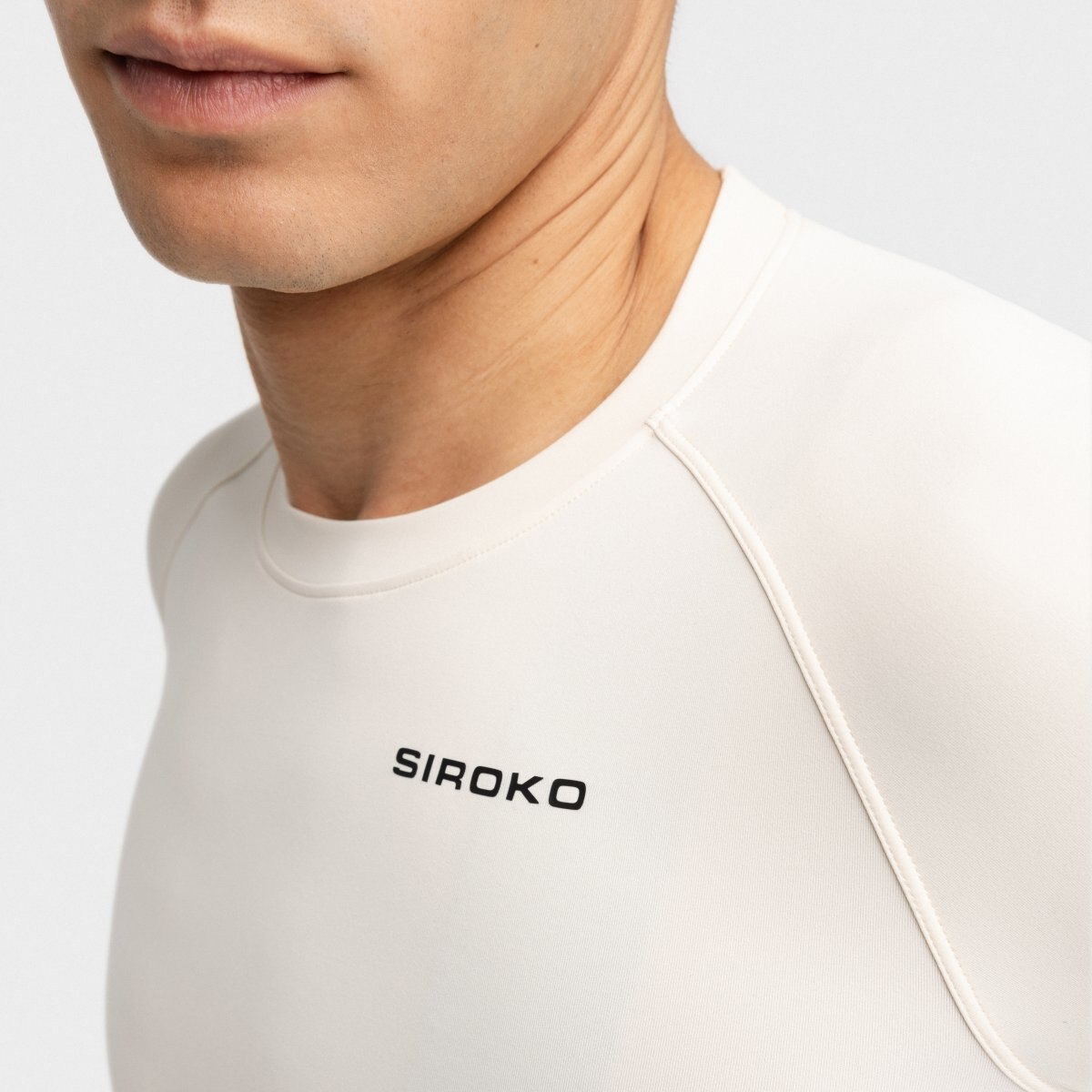 Maillot Ciclismo de Manga Comprida sem Fecho Zip M9 Scanuppia Siroko Castanho-5