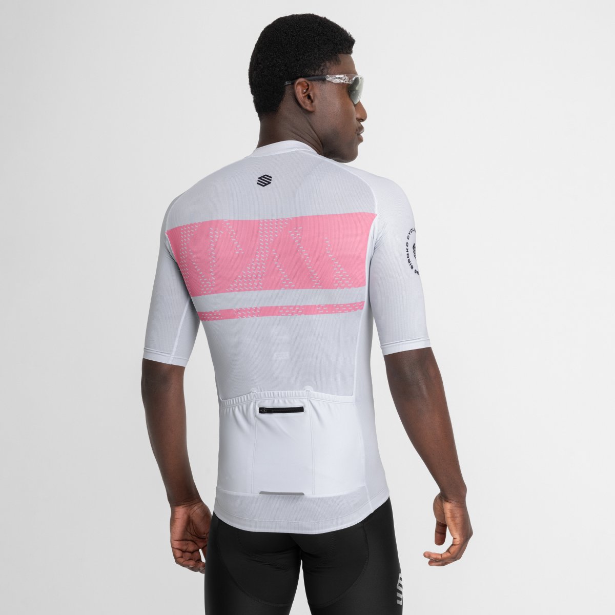 Maillot de Manga Curta Ultraligeiro M3 Siroko Rosa / Branco-2